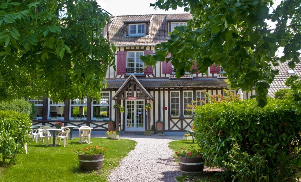 Logis Auberge Des Aulnettes 에루빌셍클레르 외부 사진