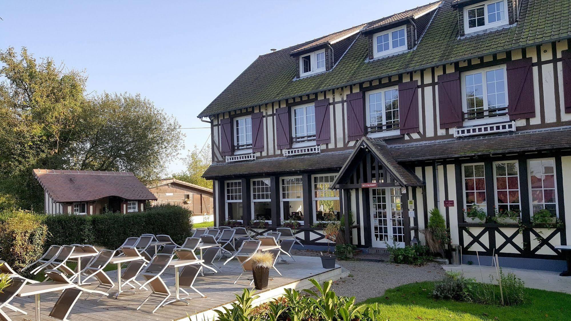 Logis Auberge Des Aulnettes 에루빌셍클레르 외부 사진